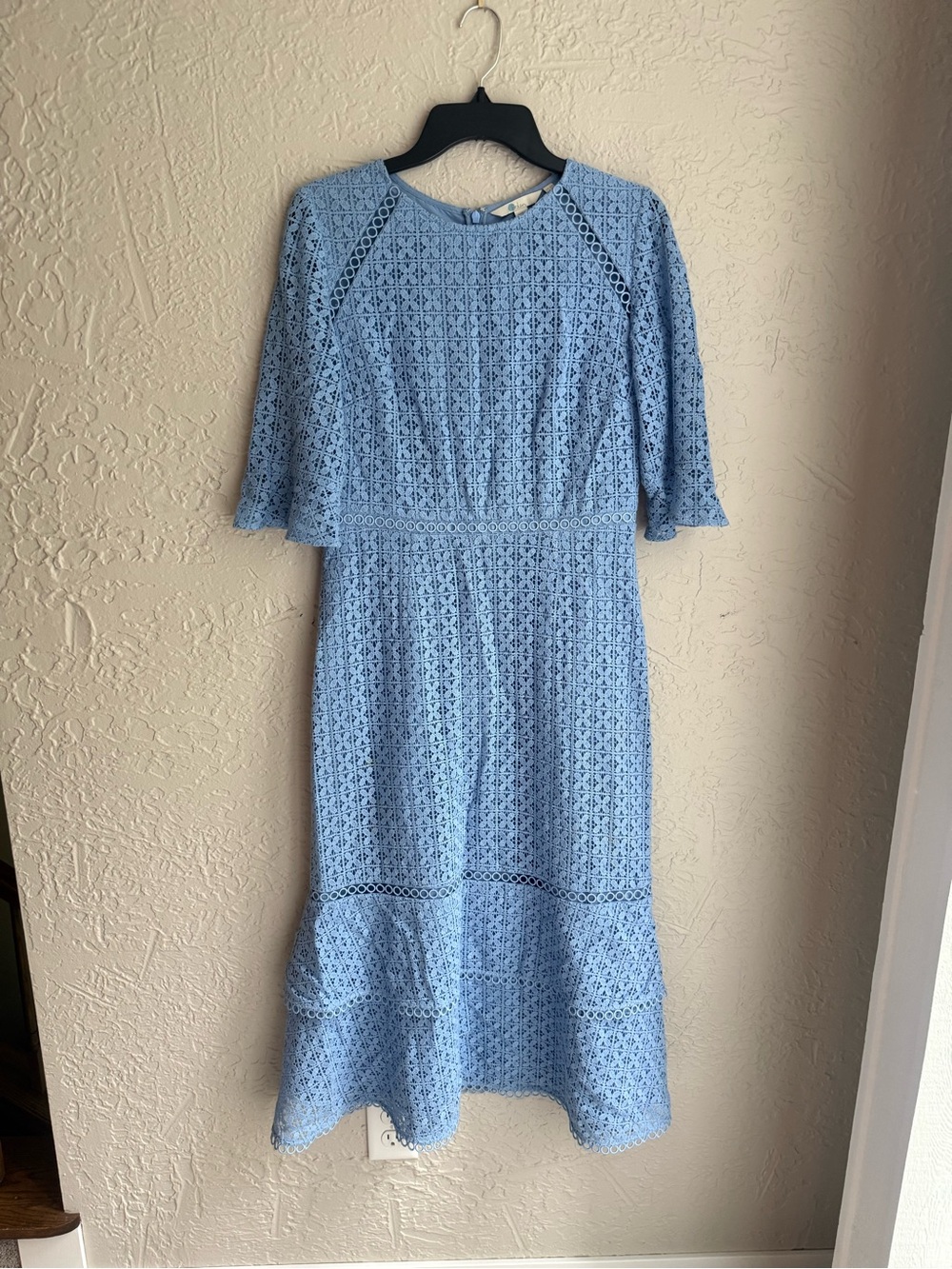 Boden Sky Blue Lace Midi Dress
